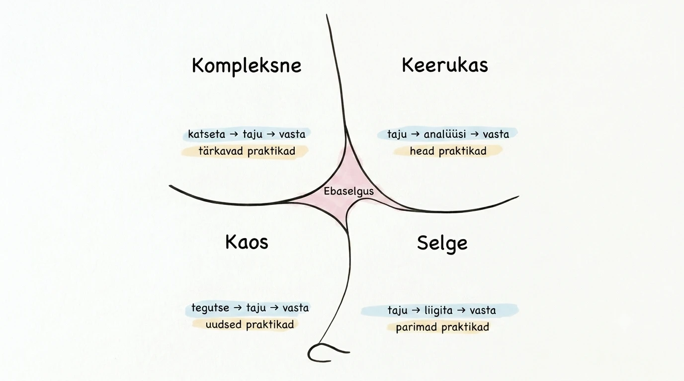 Cynefin'i raamistik: kuidas ära tunda, millist tüüpi otsust sa tegelikult langetad